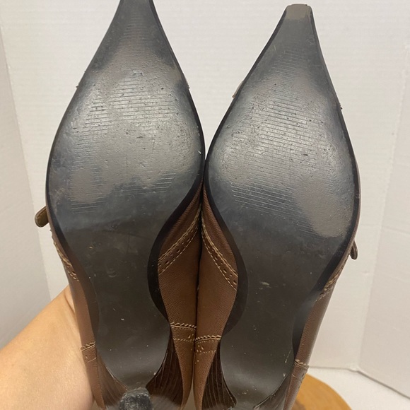 Paolo VAnessa Brown Leather Heels - Picture 5 of 8